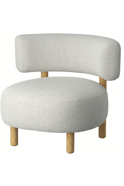IKEA White Rounded Chair